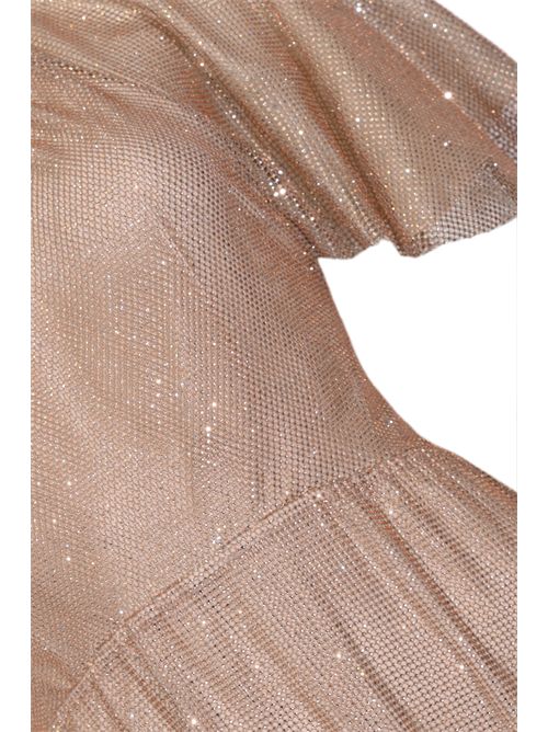 Abito lungo in rete con micro strass Rosa ALBERTA FERRETTI | U0405 16471170